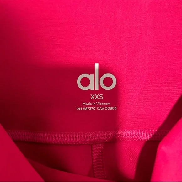 Alo Yoga High-Waist Airlift Legging Full Length Pink Size XXS - Picture 9 of 12